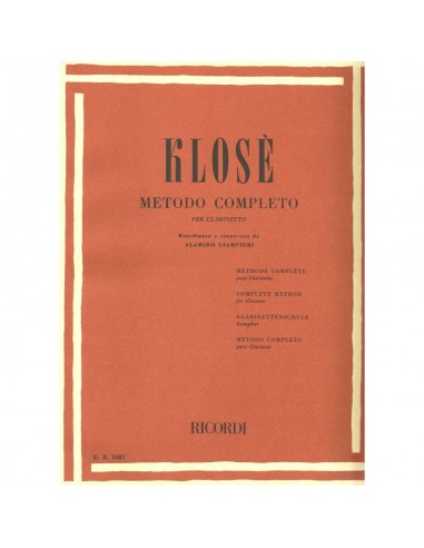 Klosé Metodo completo per clarinetto