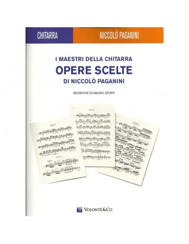 Niccolò Paganini Opere Scelte per chitarra Classica revisione Mauro Storti