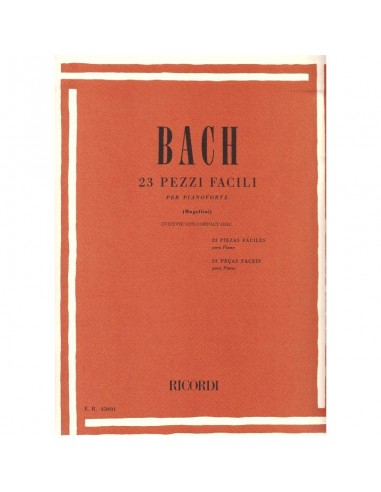 Bach 23 pezzi facili con CD con Note...