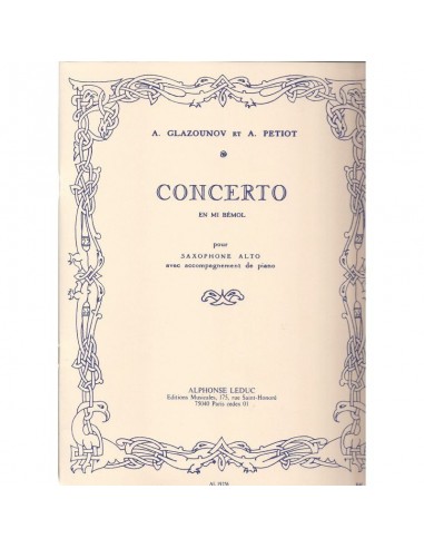 A. Glazounov et A. Petiot Concerto in...