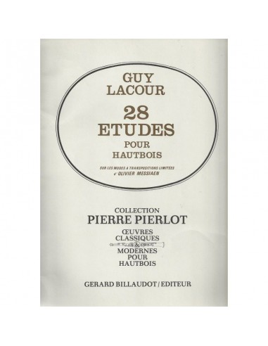 Guy Lacour 28 etudes pour oboe  usati...