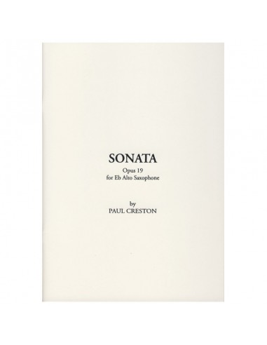 Paul Creston Sonata Opera 19 per Sax...