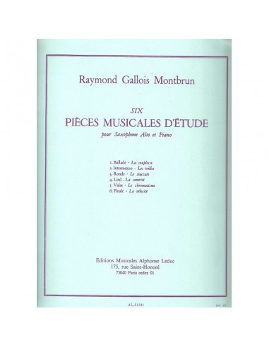 Raymond Gallois Montbrun - Six Pieces...