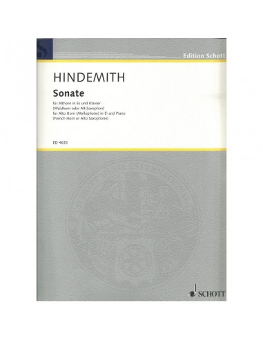 Sonate di P. Hindemith Per Sax Alto o...