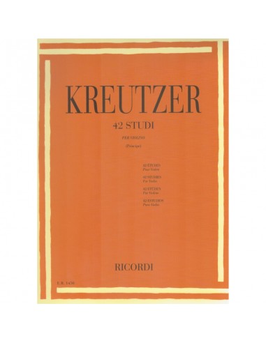 Kreutzer 42 studi per violino...