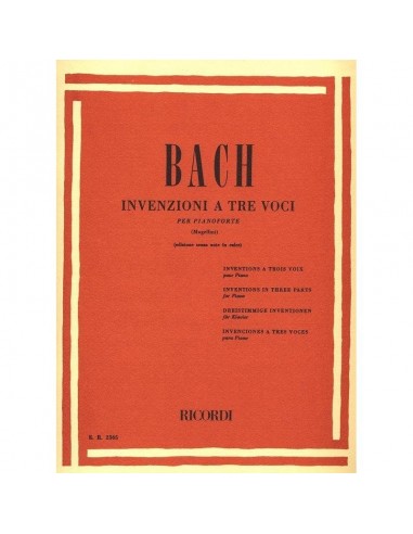 Bach Invenzioni a tre voci Pianoforte...