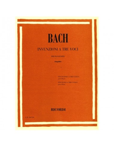 Bach Invenzioni a tre voci pianoforte...