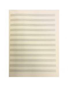 Quaderno Pentagrammato - 12 Righi Carta Musica