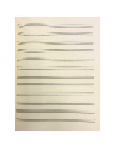Quaderno pentagrammato - Pentagramma per musica a quaderno, 110 pagine  15,24 x 22,86 cm